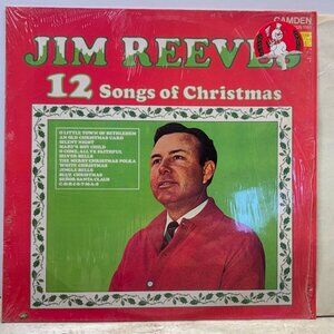 Jim Reeves 12 Songs of Christmas Country Vinyl LP in Shrink RCA Camden 60s